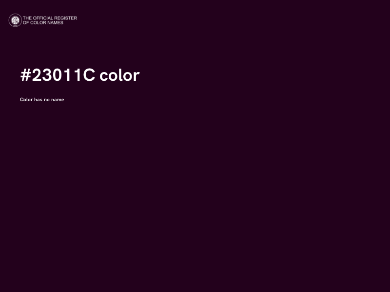 #23011C color image