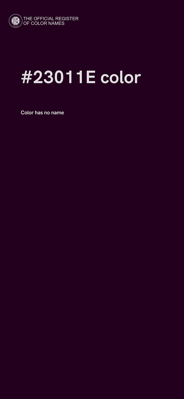 #23011E color image