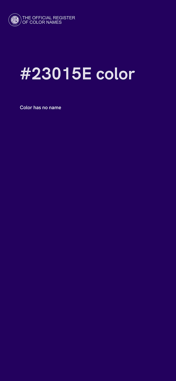#23015E color image