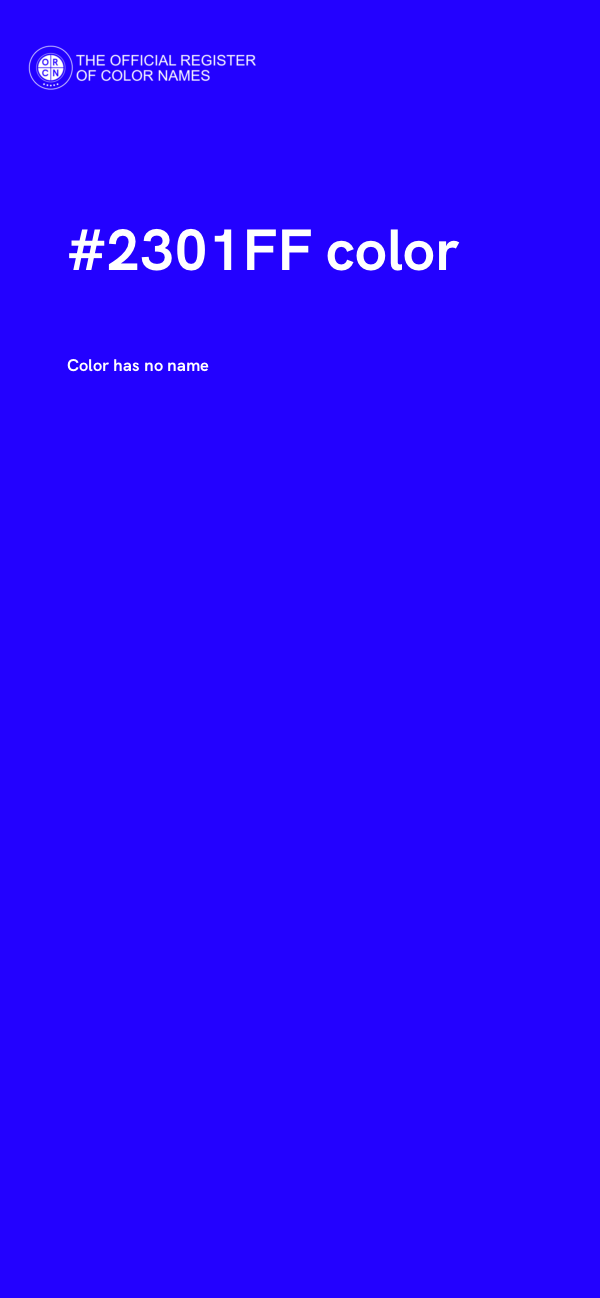 #2301FF color image