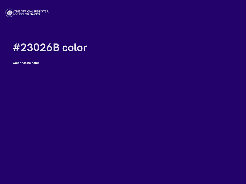 #23026B color image