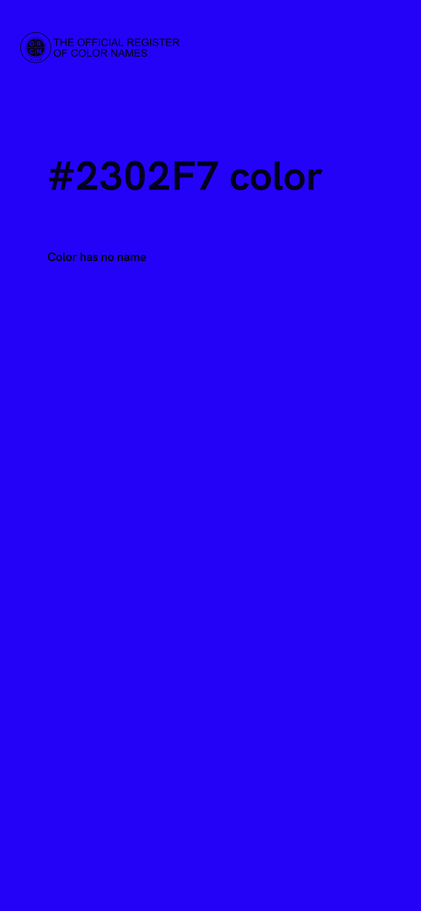 #2302F7 color image