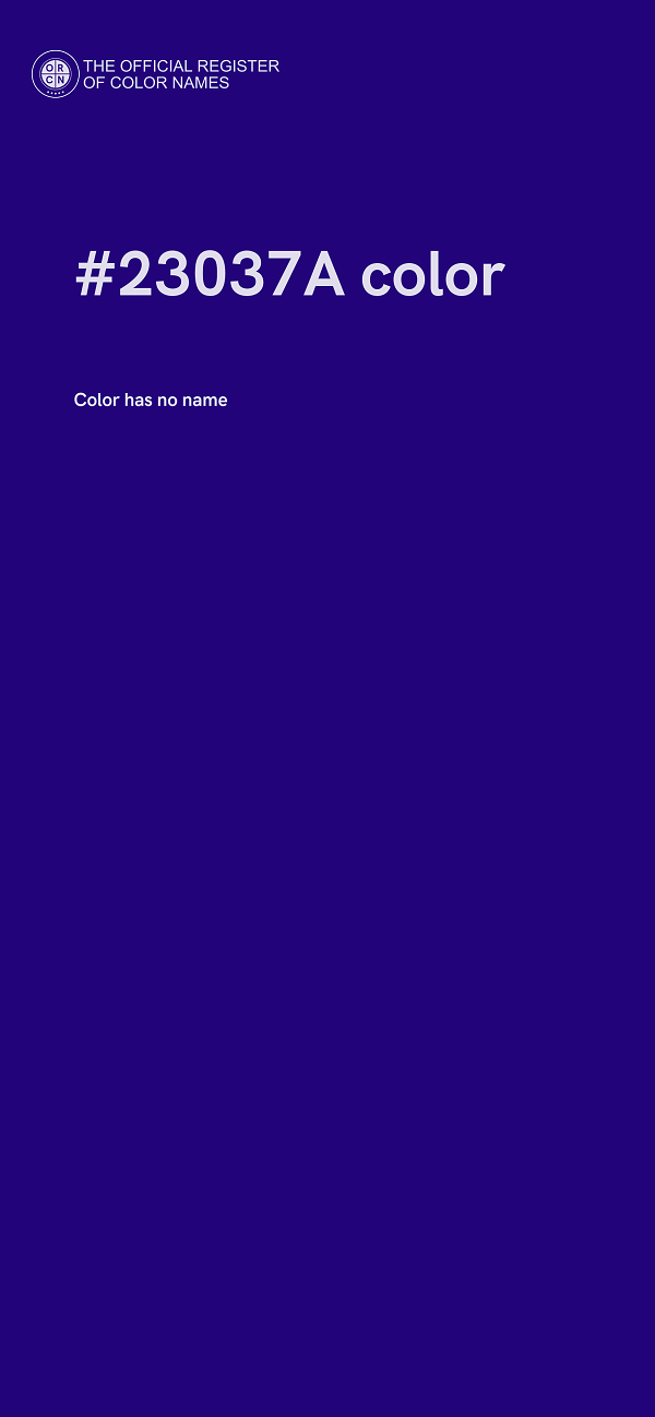 #23037A color image