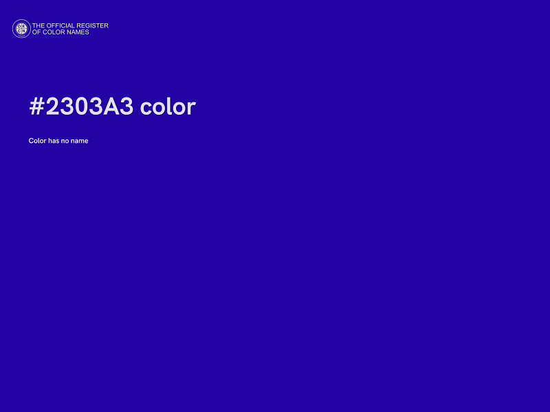 #2303A3 color image