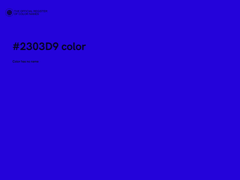 #2303D9 color image