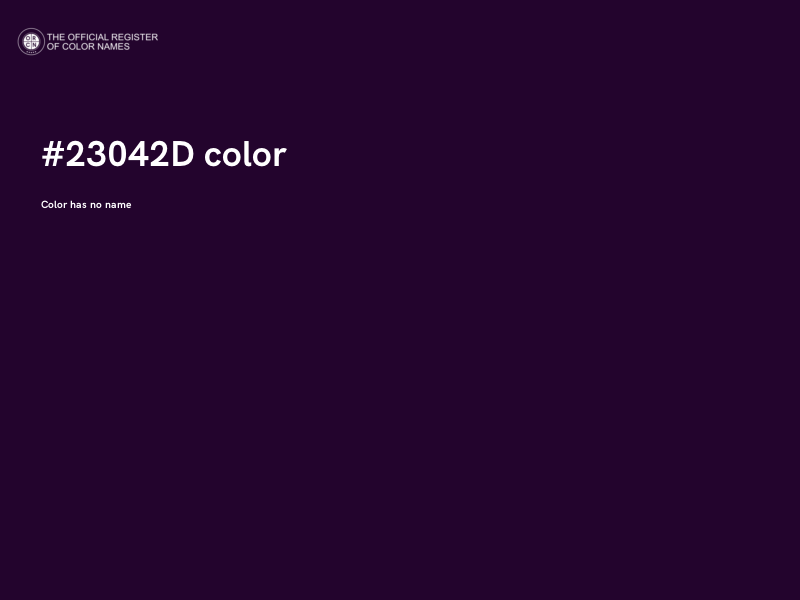 #23042D color image