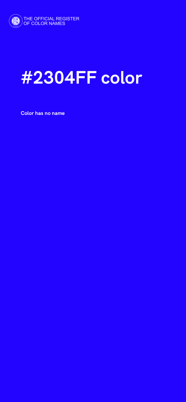 #2304FF color image