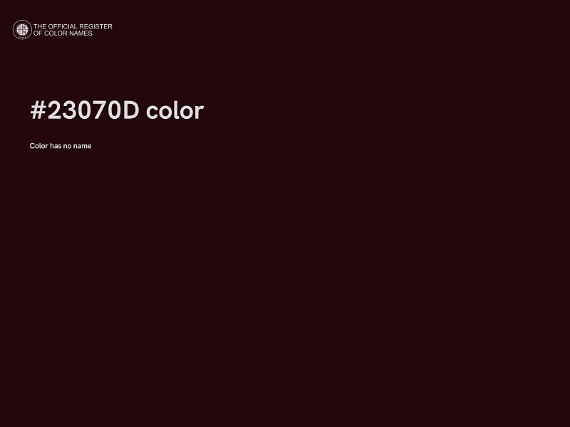 #23070D color image