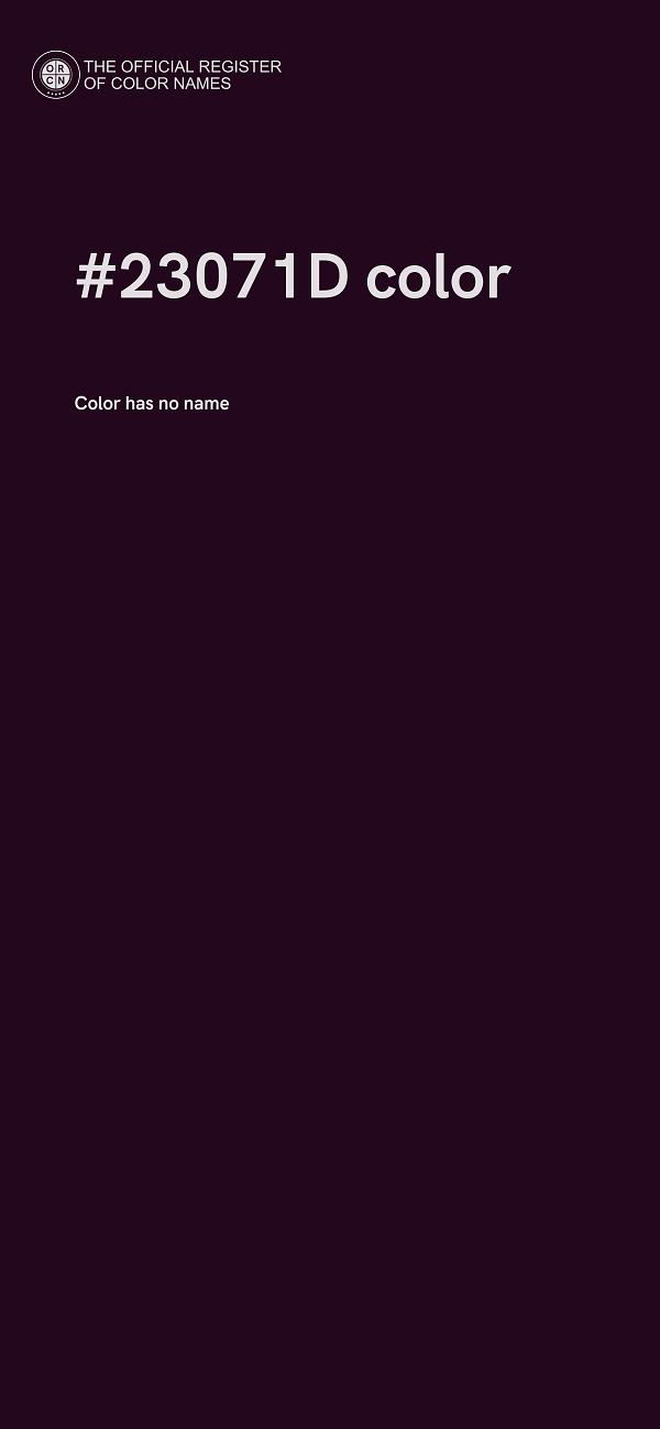 #23071D color image
