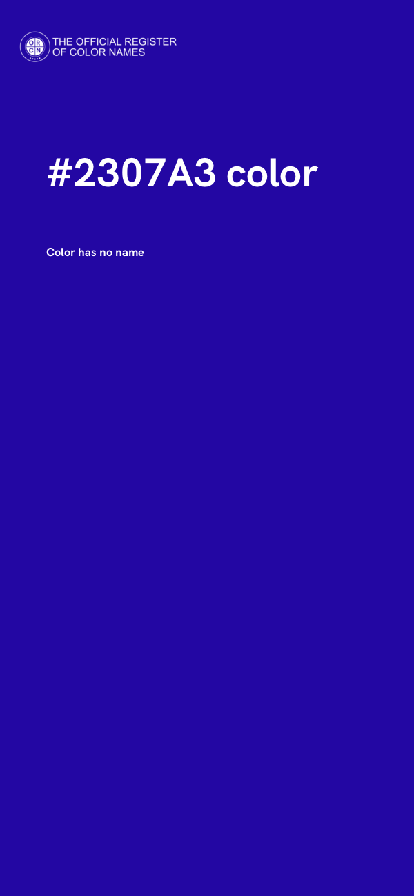 #2307A3 color image