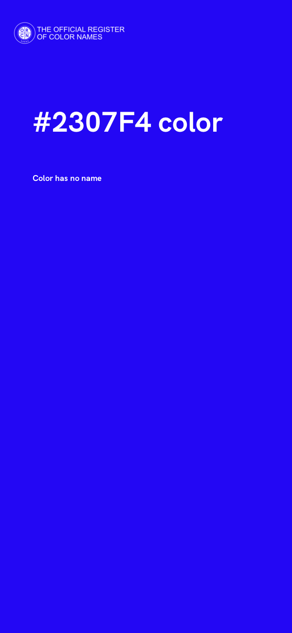 #2307F4 color image