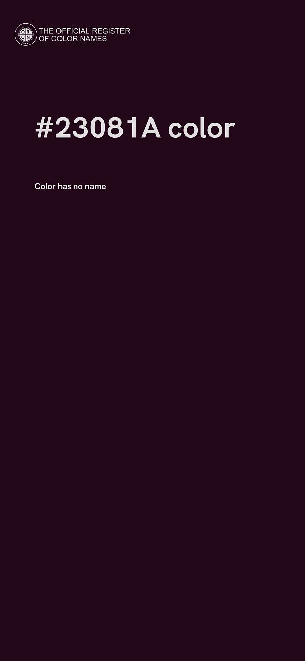 #23081A color image