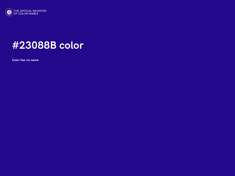 #23088B color image