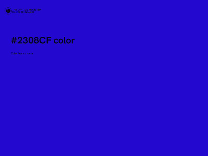 #2308CF color image