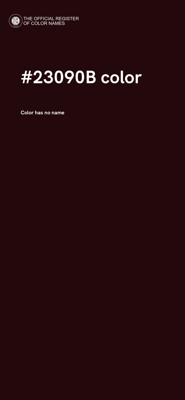 #23090B color image