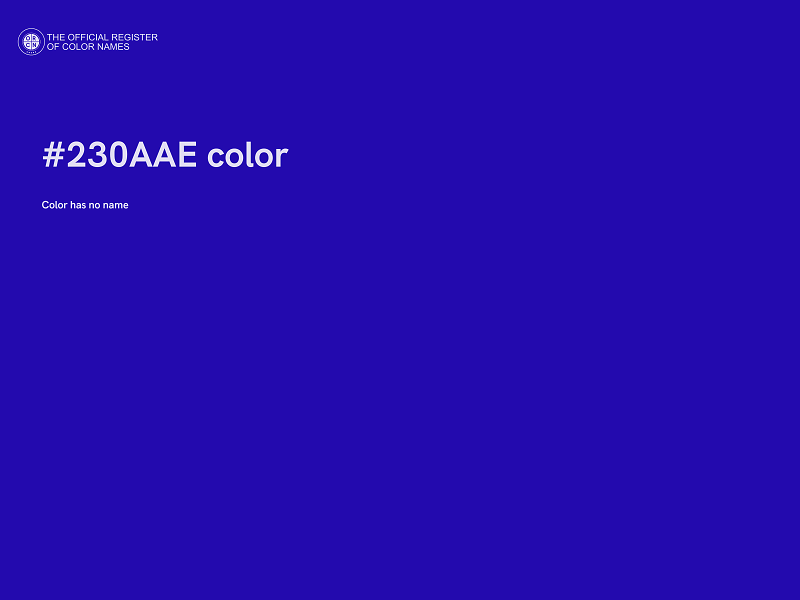 #230AAE color image