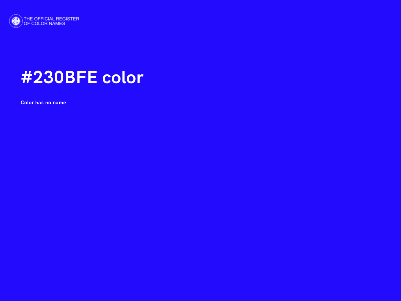 #230BFE color image