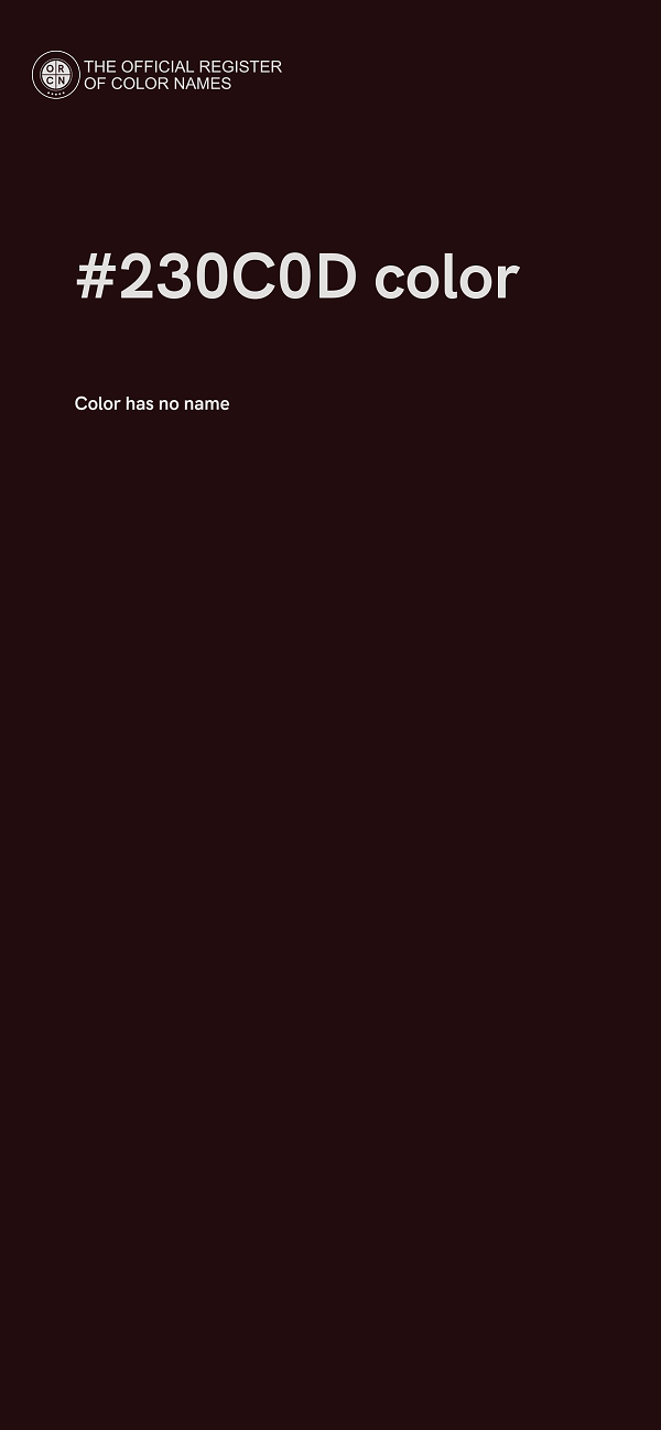 #230C0D color image