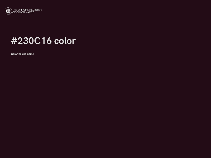 #230C16 color image