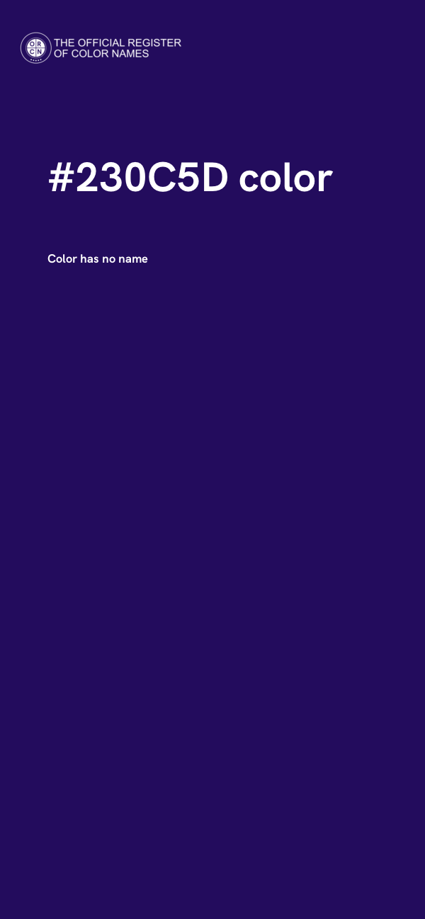 #230C5D color image
