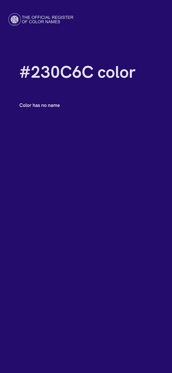 #230C6C color image