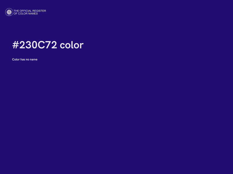 #230C72 color image