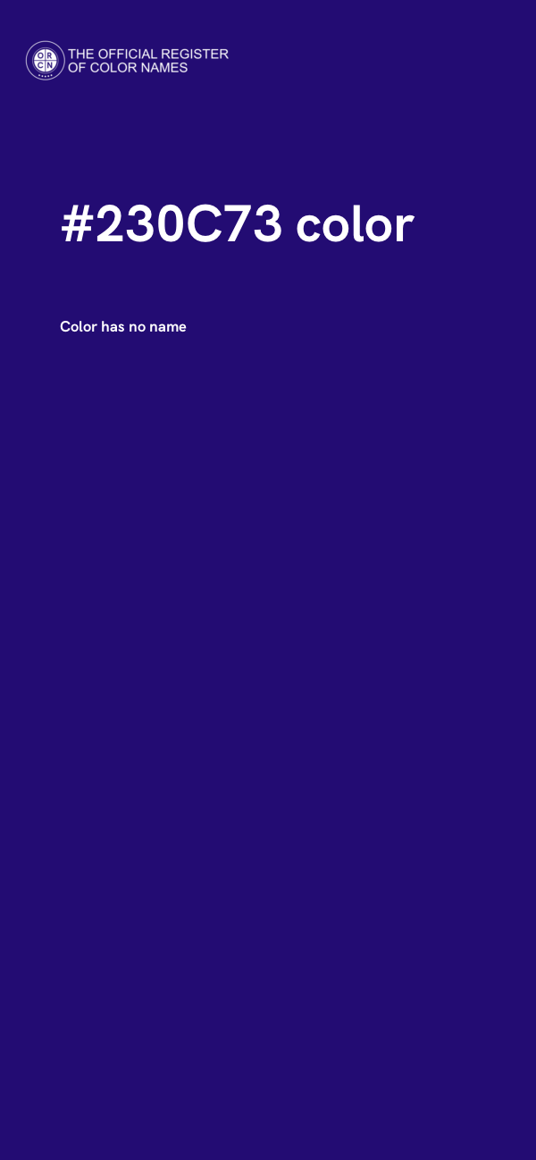 #230C73 color image