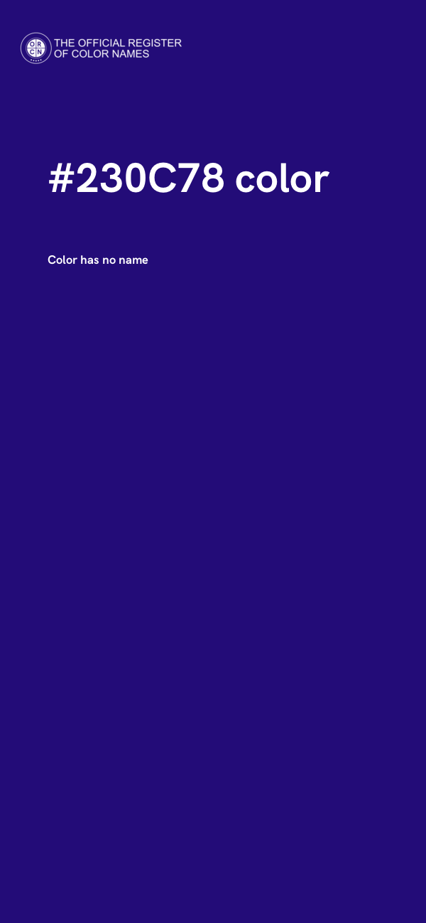 #230C78 color image