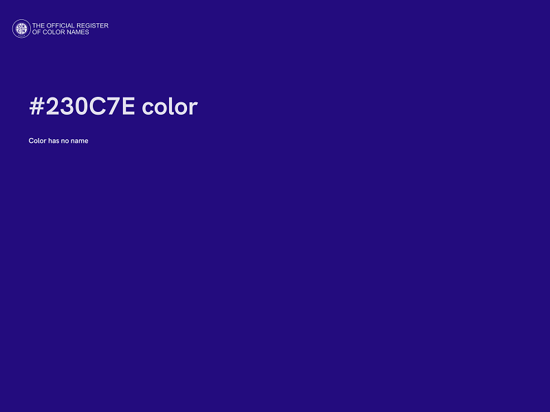 #230C7E color image