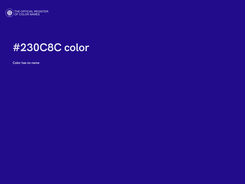 #230C8C color image