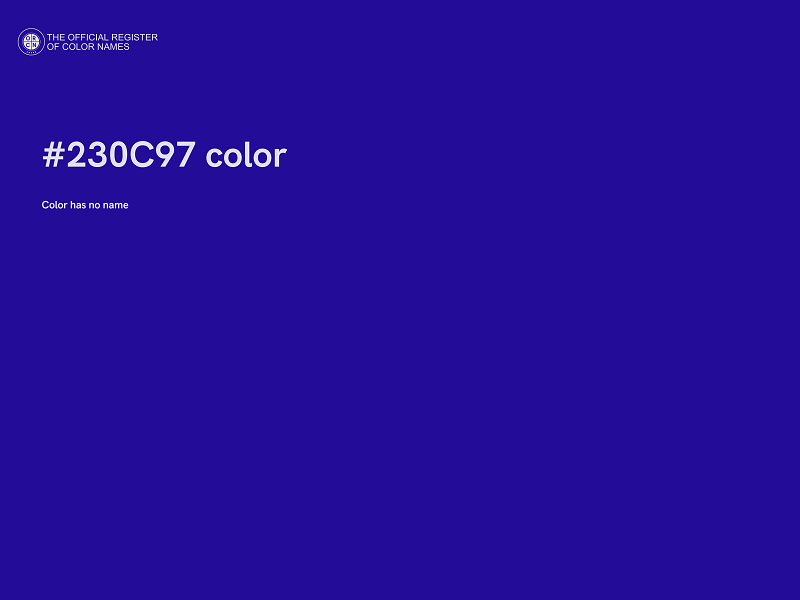 #230C97 color image