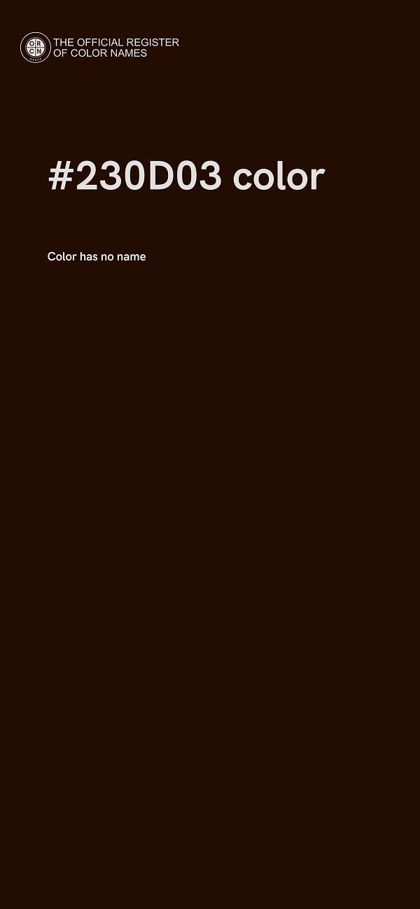 #230D03 color image