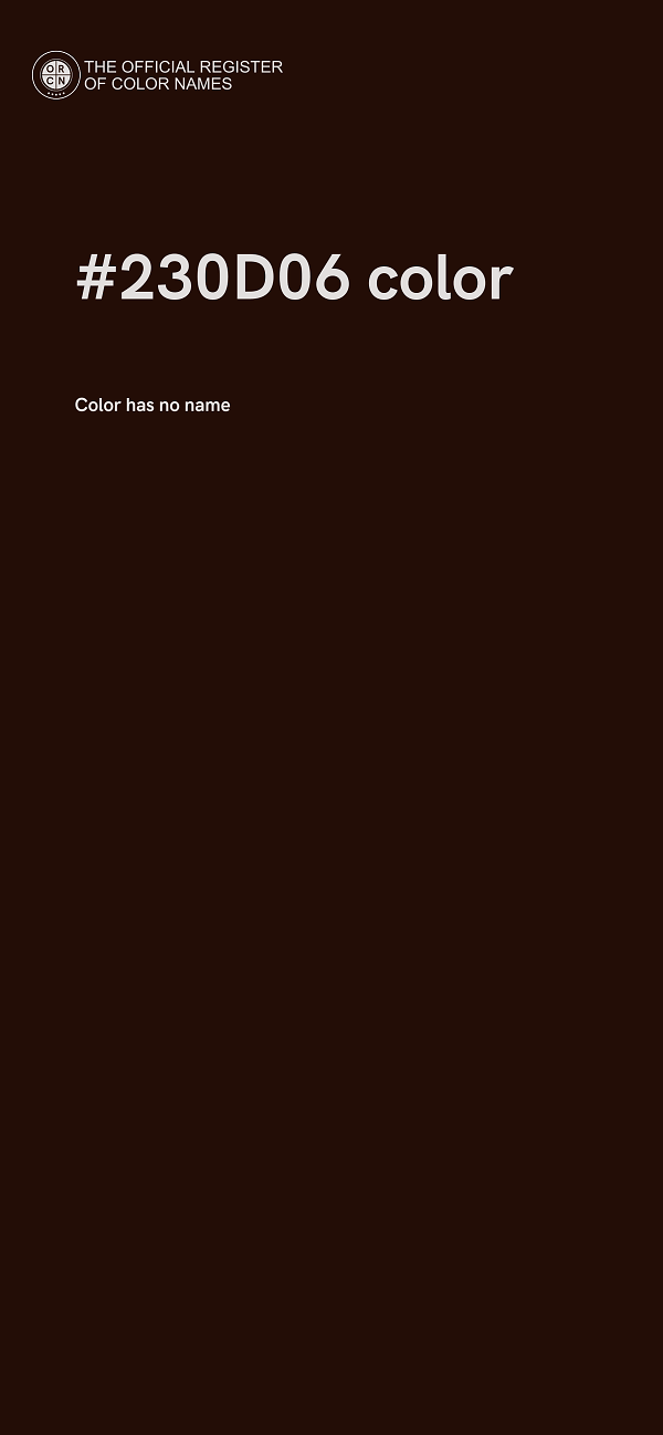 #230D06 color image