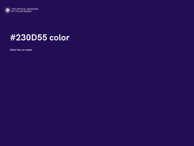 #230D55 color image