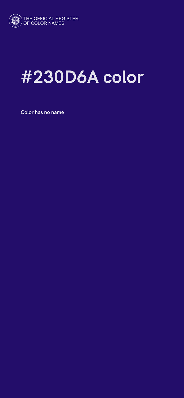 #230D6A color image