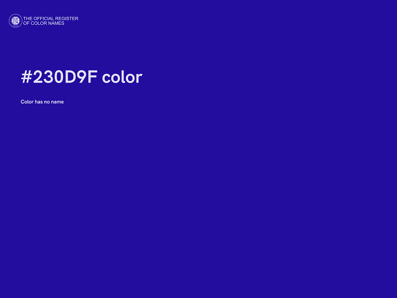 #230D9F color image
