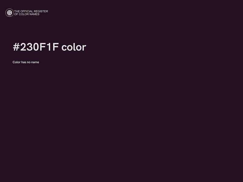 #230F1F color image