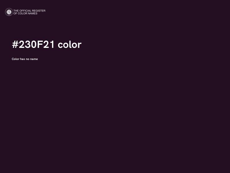 #230F21 color image