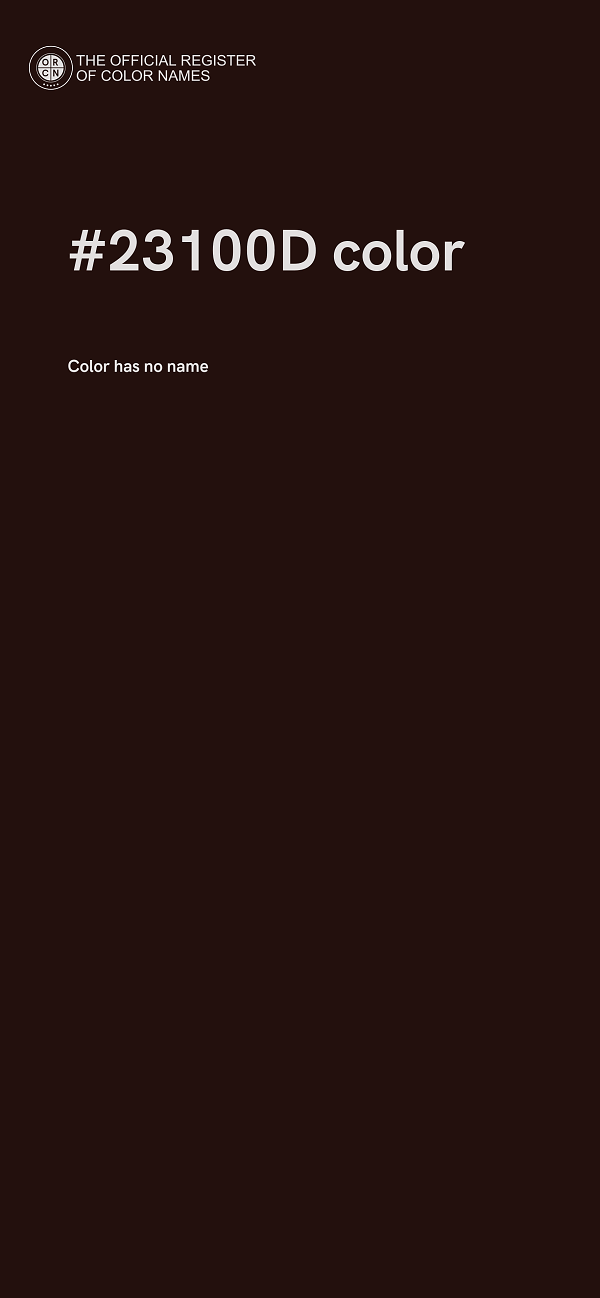 #23100D color image