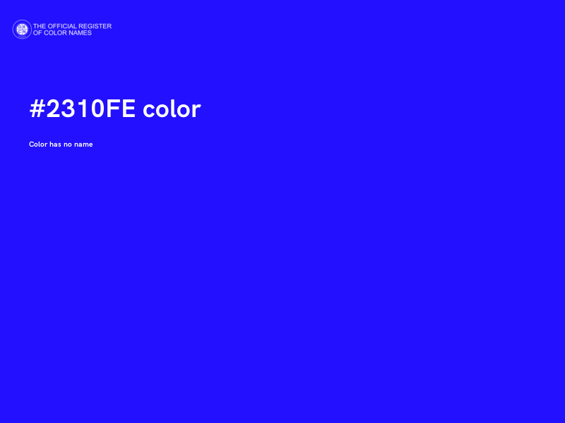 #2310FE color image