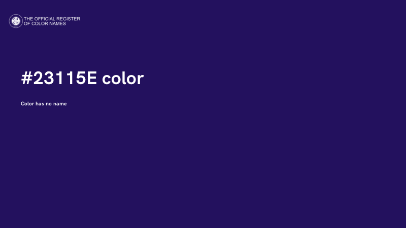 #23115E color image