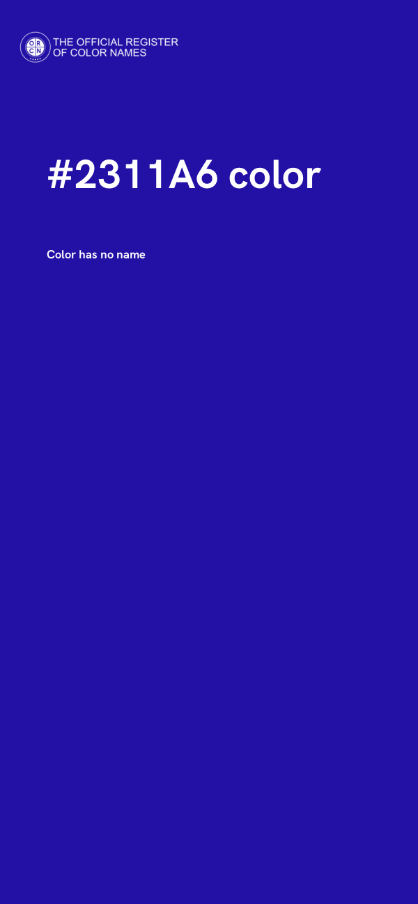 #2311A6 color image