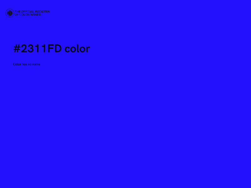 #2311FD color image