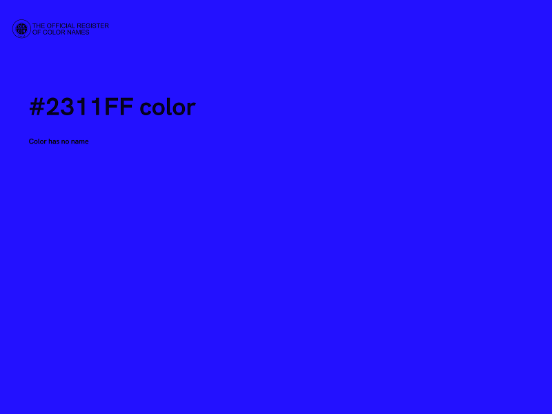 #2311FF color image