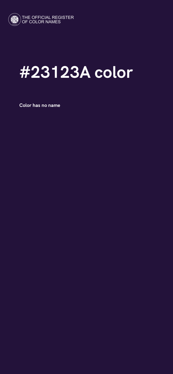 #23123A color image