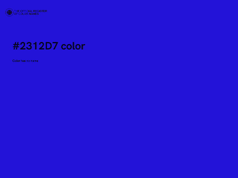 #2312D7 color image