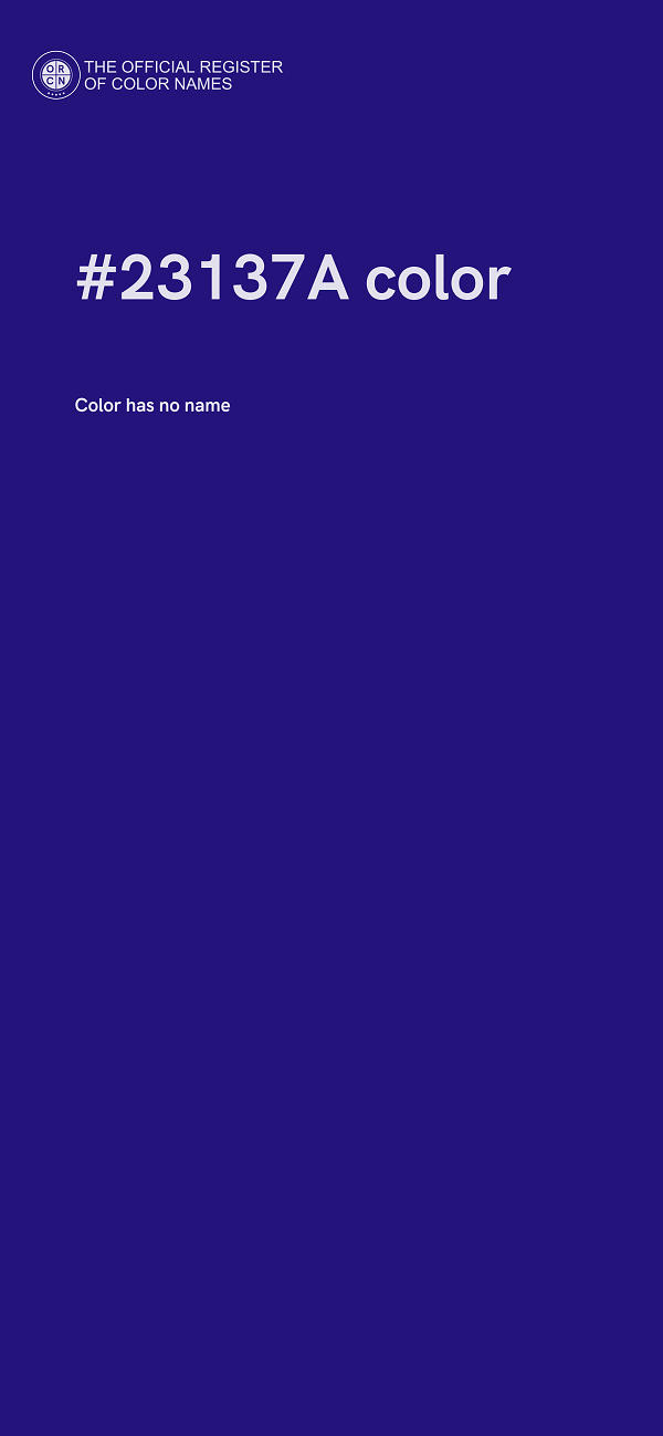 #23137A color image