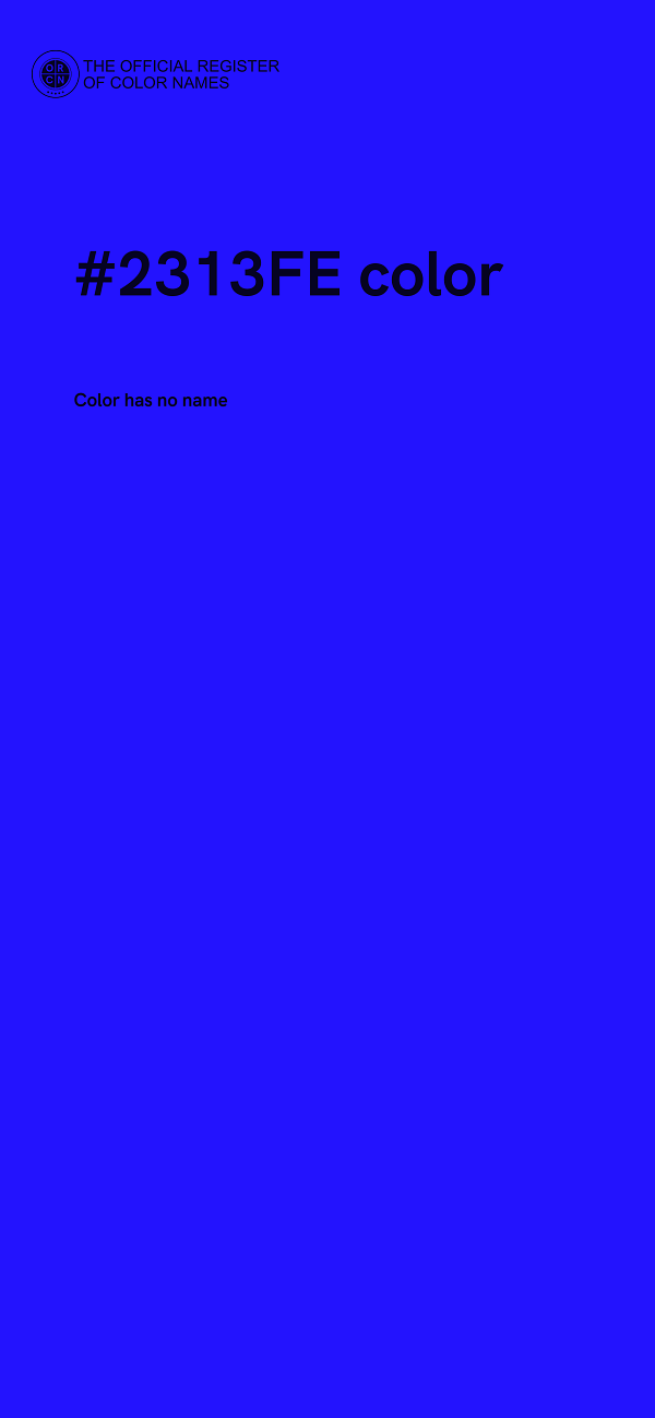 #2313FE color image