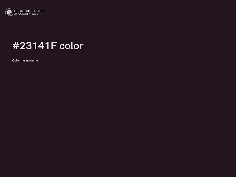 #23141F color image