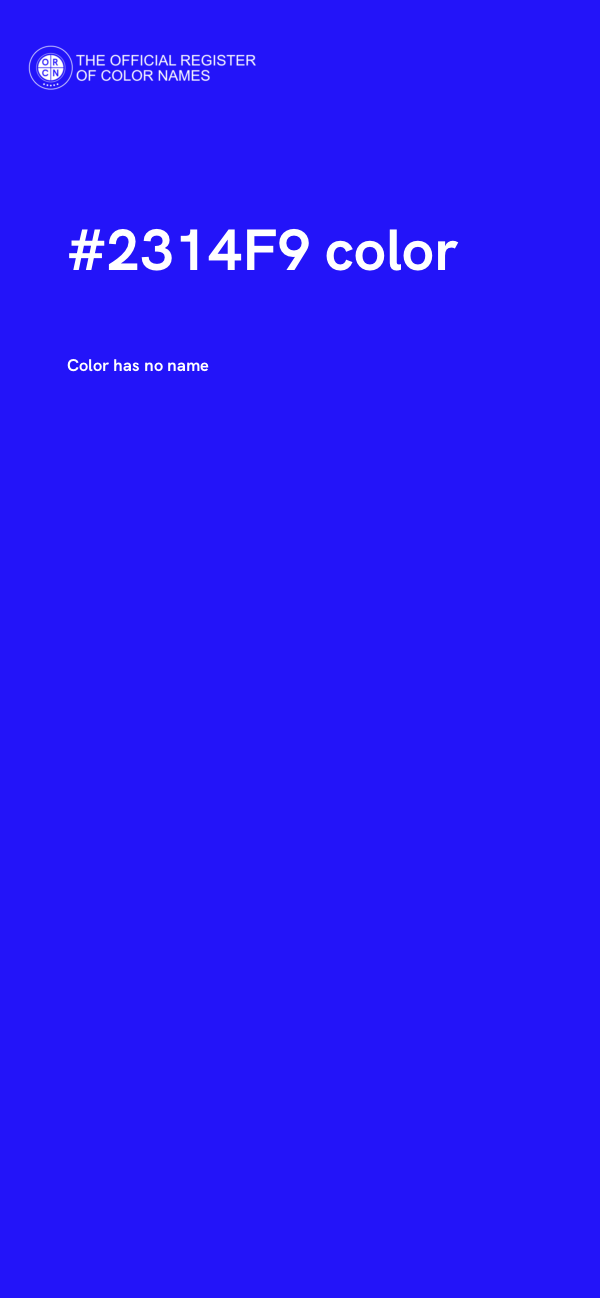 #2314F9 color image